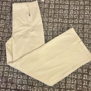 Good American Cloud White Wide-Leg Pants
